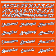 Custom Stitched White Orange-Navy Split Fashion Sports Pullover Sweatshirt Hoodie