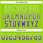 Custom Stitched Neon Green Purple-White Fade Fashion Arrow Sports Pullover Sweatshirt Hoodie