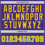 Custom Stitched Purple Gold-Kelly Green Sports Pullover Sweatshirt Hoodie