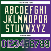 Custom Stitched Green Purple-Cream Gradient Fashion Sports Pullover Sweatshirt Hoodie