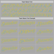 Custom Stitched Gray Gold Sports Pullover Sweatshirt Hoodie