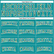 Custom Stitched Teal Navy-White Fade Fashion Leopard Print Sports Pullover Sweatshirt Hoodie