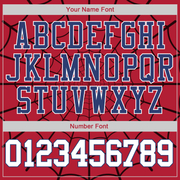 Custom Stitched Red White-Royal 3D Pattern Design Spider Sports Pullover Sweatshirt Hoodie