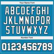 Custom Stitched Panther Blue White-Gray Split Fashion Sports Pullover Sweatshirt Hoodie