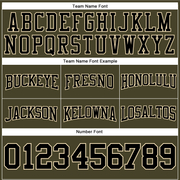 Custom Stitched Olive Black-City Cream Football Pullover Sweatshirt Salute To Service Hoodie