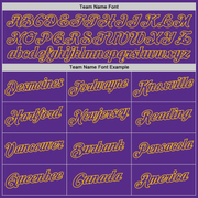 Custom Stitched White Purple-Gold Split Fashion Sports Pullover Sweatshirt Hoodie