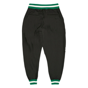 Custom Black Kelly Green-White Sports Pants