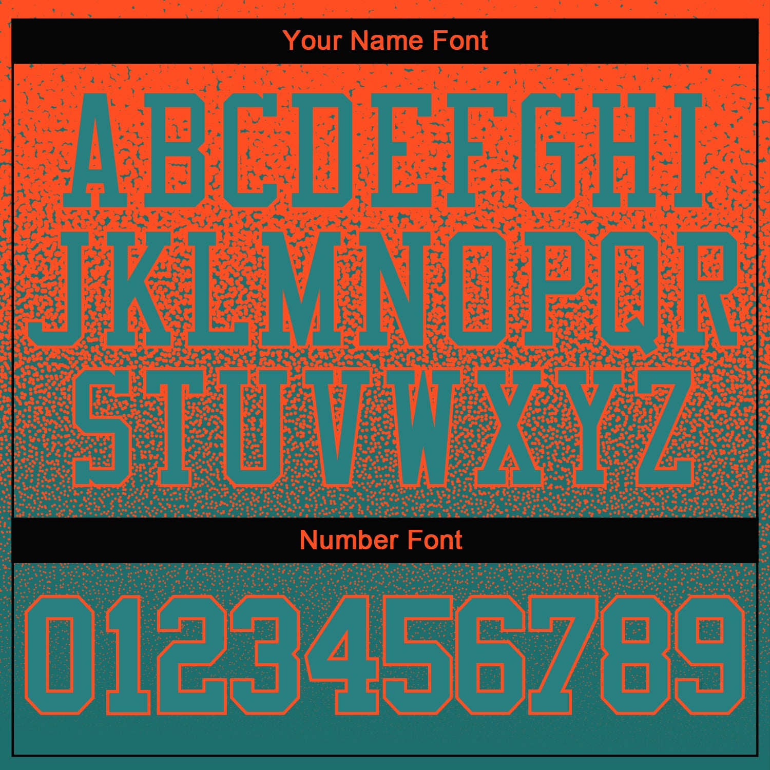 Custom Stitched Orange Aqua Fade Fashion Sports Pullover Sweatshirt Hoodie