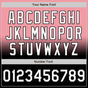 Custom Medium Pink White-Black Bomber Full-Snap Varsity Letterman Fade Fashion Jacket