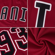 Custom Crimson White-Gold Authentic Throwback Rib-Knit Baseball Jersey Shirt