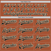 Custom Texas Orange Black-Cream Bomber Full-Snap Varsity Letterman Two Tone Jacket