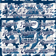 Custom Camo Navy-White Skull Fashion 3D Bomber Full-Snap Varsity Letterman Salute To Service Jacket