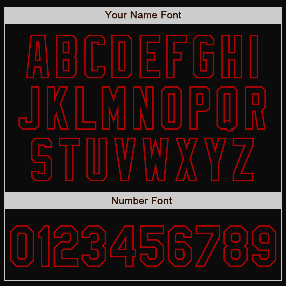 Custom White Black-Red Bomber Full-Snap Varsity Letterman Split Fashion Jacket