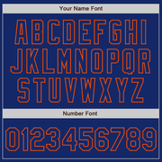 Custom Royal Royal-Orange Bomber Full-Snap Varsity Letterman Jacket