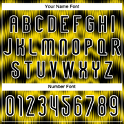 Custom Black Gold-White Zigzag Sublimation Volleyball Uniform Jersey