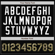 Custom Black Camo-Olive Bomber Full-Snap Varsity Letterman Two Tone Jacket