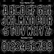 Custom Black White Skull Fashion 3D Bomber Full-Snap Varsity Letterman Jacket