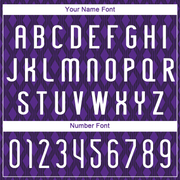 Custom Purple White-Black Geometric Shape Sublimation Volleyball Uniform Jersey