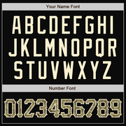 Custom Black Cream Pinstripe Camo Bomber Full-Snap Varsity Letterman Jacket