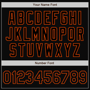 Custom Black Orange Pinstripe Orange Bomber Full-Snap Varsity Letterman Jacket