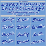 Custom Light Blue Royal-White Authentic Throwback Rib-Knit Baseball Jersey Shirt