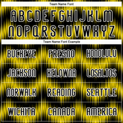 Custom Black Gold-White Zigzag Sublimation Volleyball Uniform Jersey