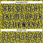 Custom Light Yellow Black-White Geometric Shape Sublimation Volleyball Uniform Jersey