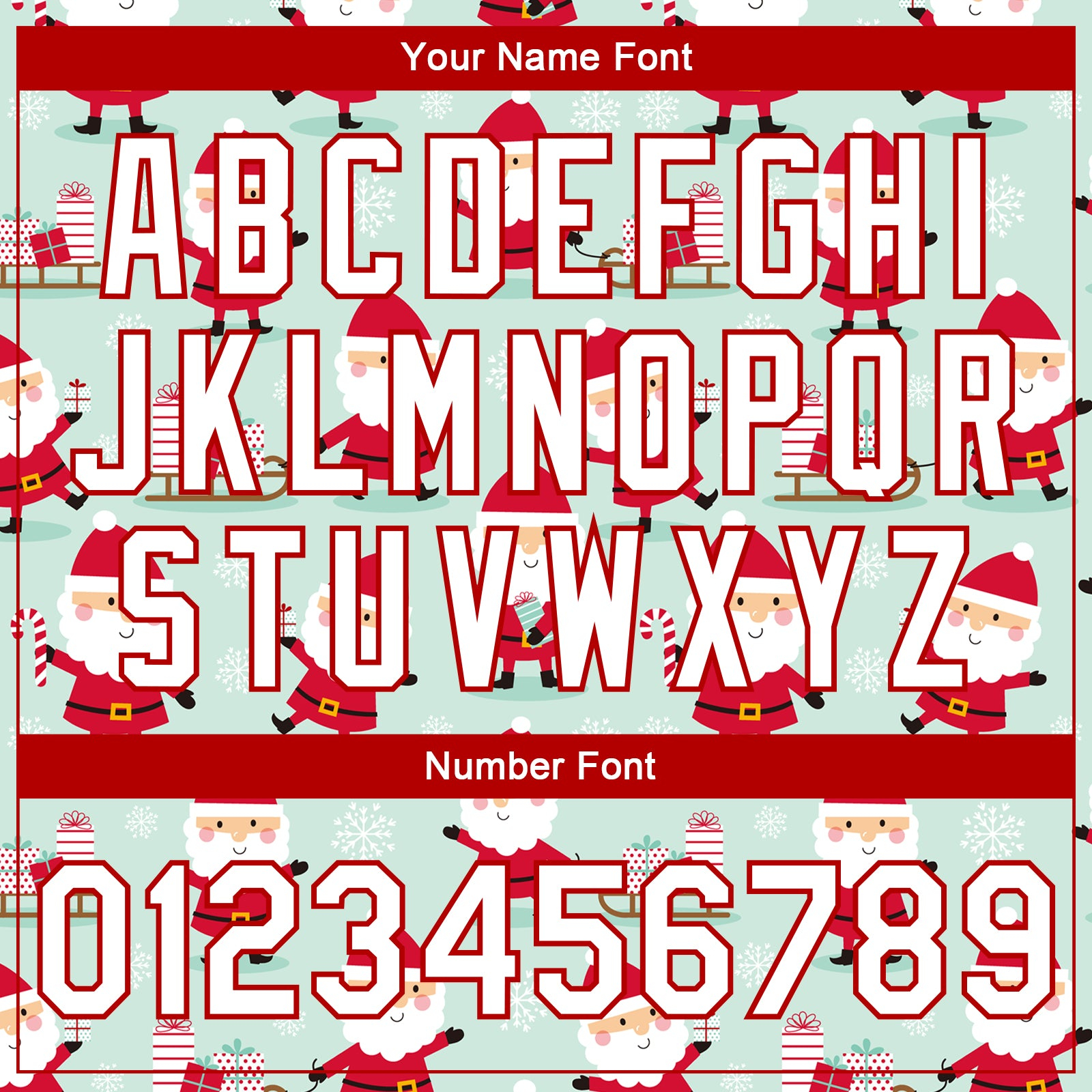 Custom Pea Green White-Red Christmas 3D Bomber Full-Snap Varsity Letterman Jacket