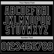 Custom Black White Bomber Full-Snap Varsity Letterman Two Tone Hoodie Jacket