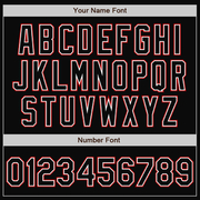 Custom Black White-Red Bomber Full-Snap Varsity Letterman Two Tone Jacket