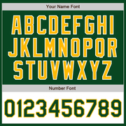 Custom Green Gold-White Bomber Varsity Letterman Two Tone Zipper Jacket