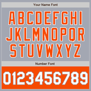 Custom Gray White-Orange Bomber Varsity Letterman Two Tone Zipper Jacket