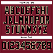 Custom Crimson Black-City Cream Authentic Throwback Rib-Knit Baseball Jersey Shirt