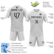 Custom White Black Geometric Shape Sublimation Volleyball Uniform Jersey