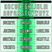 Custom Kelly Green White-Black Abstract Lines Sublimation Volleyball Uniform Jersey