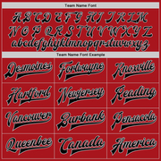 Custom Red Black-Gray Bomber Full-Snap Varsity Letterman Two Tone Jacket