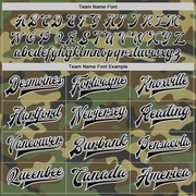 Custom Camo Black-Gray Bomber Full-Snap Varsity Letterman Salute To Service Jacket