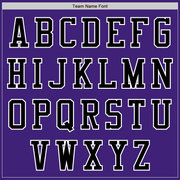 Custom Purple Black-White Bomber Varsity Letterman Two Tone Zipper Jacket