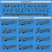 Custom Powder Blue Navy Gray-Teal Bomber Full-Snap Varsity Letterman Jacket