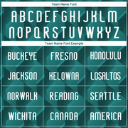 Custom Midnight Green White-Black Geometric Shape Sublimation Volleyball Uniform Jersey