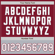 Custom Crimson White-Gray Bomber Varsity Letterman Two Tone Zipper Jacket