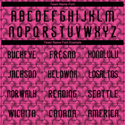 Custom Pink Black Geometric Shape Sublimation Volleyball Uniform Jersey