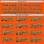 Custom Orange Black Cream-Old Gold Bomber Full-Snap Varsity Letterman Jacket