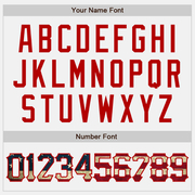 Custom White Red Pinstripe Vintage USA Flag Bomber Full-Snap Varsity Letterman Jacket