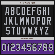 Custom Black Gray-Purple Bomber Varsity Letterman Two Tone Zipper Jacket