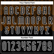 Custom Black Bay Orange-White Geometric Shape Sublimation Volleyball Uniform Jersey