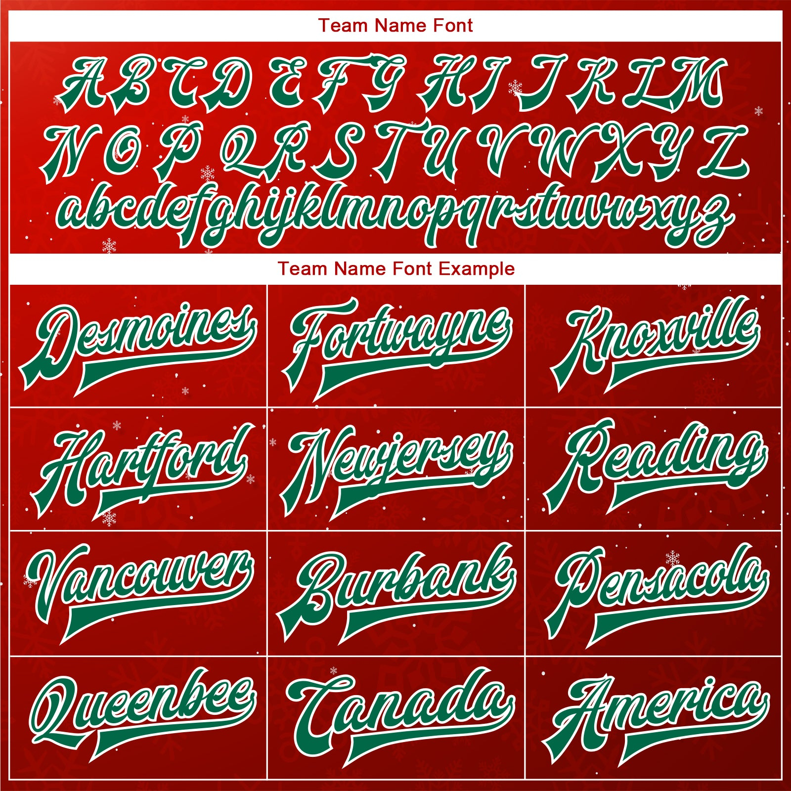 Custom Red Kelly Green-White Christmas 3D Bomber Full-Snap Varsity Letterman Jacket