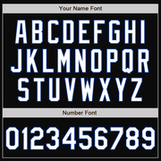 Custom Black White Pinstripe Royal Bomber Full-Snap Varsity Letterman Jacket