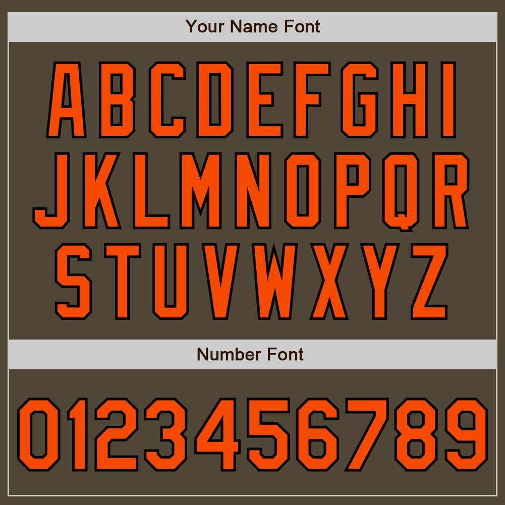 Custom Olive Orange-Black Bomber Full-Snap Varsity Letterman Two Tone Salute To Service Jacket