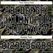 Custom Camo Black-White Eagle 3D Pattern Design Bomber Full-Snap Varsity Letterman Salute To Service Jacket